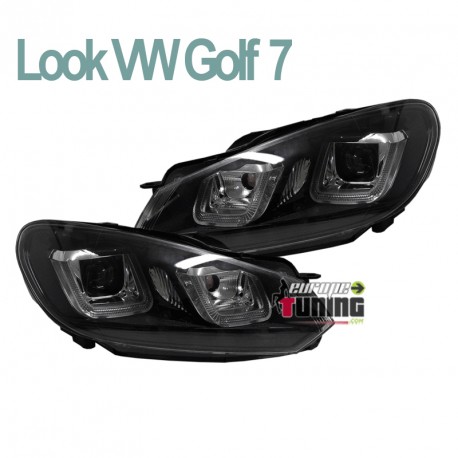 PHARES DIURNES DRL NOIRS GOLF 6 (03968)