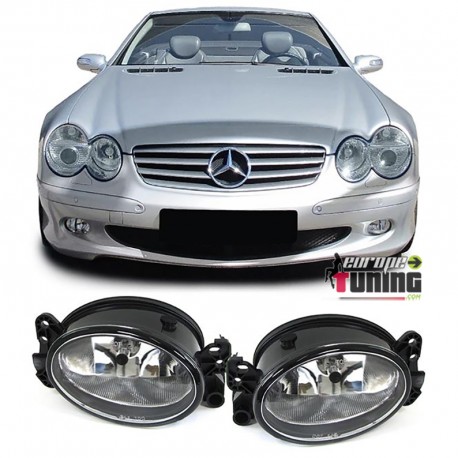 ANTI BROUILLARD CHROME MERCEDES CLASSE A - C - E - G - GL - M - R - CLK - CLS - SL (04943)