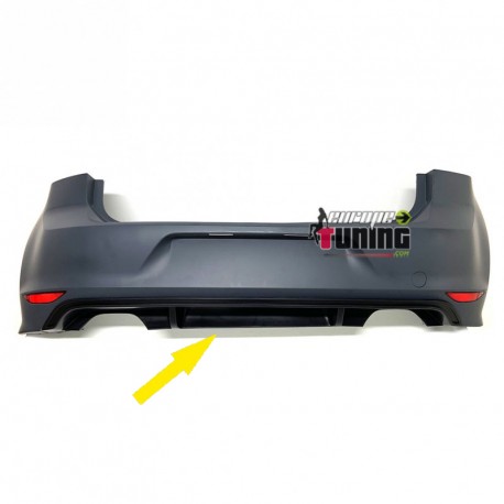 DIFFUSEUR PACK R SPORT R20 DOUBLE SORTIE DUPLEX VOLKSWAGEN VW GOLF 7 2012-2017 (04938)