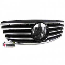 CALANDRE NOIRE ET CHROME LOOK CL POUR MERCEDES CLASSE E W210 99-02