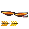 REPETITEURS CLIGNOTANTS D'AILES A LEDS NOIRS BMW X3 X4 X5 & X6 (04982)
