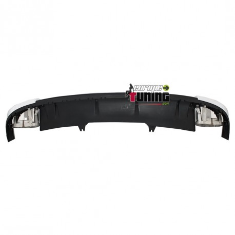 DIFFUSEUR SPORT PACK RS4 AVEC DOUBLES SORTIES POUR AUDI A4 B9 2015-2019 (04986)