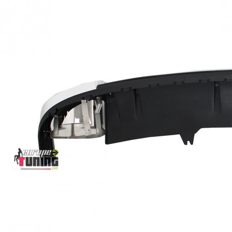 DIFFUSEUR SPORT PACK RS4 AVEC DOUBLES SORTIES POUR AUDI A4 B9 2015-2019 (04986)