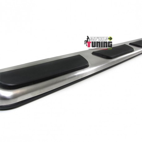 MARCHES PIEDS ALUMINIUM INOX POLI POUR AUDI Q7 II TYPE 4M 2015-2019 (04991)