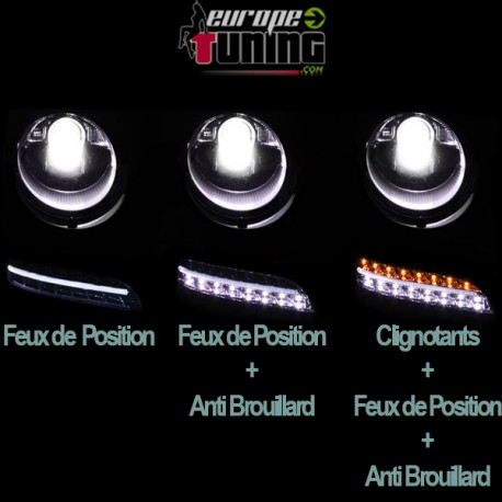 CLIGNOTANTS LED DIURNES PORSCHE 911 04-08 (02745)