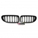 CALANDRES SPORT NOIRES MATES DOUBLES LAMES BMW SERIE 6 F12 F13 F06 (04998)