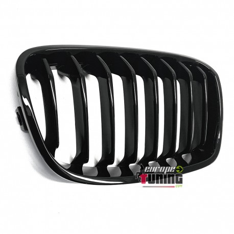 GRILLES CALANDRES NOIRES BRILLANTES SPORT BMW SERIE 1 F20 F21 PHASES 1 (05002)