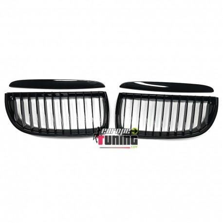 CALANDRES SPORT NOIRES BRILLANTES BMW SERIE 3 E90 BERLINE & E91 TOURING 2005-2008 (05004)