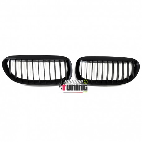 GRILLES CALANDRES SPORT NOIRES MATES LOOK PACK M BMW SERIE 6 E63 E64 (05017)