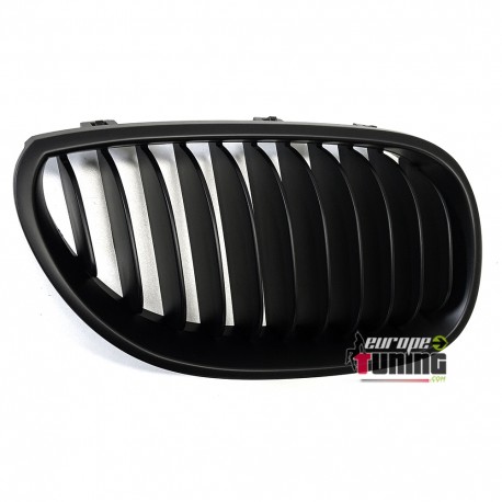 GRILLES DE CALANDRES SPORT NOIRES MATES BMW SERIE 5 E60 & E61 (05020)