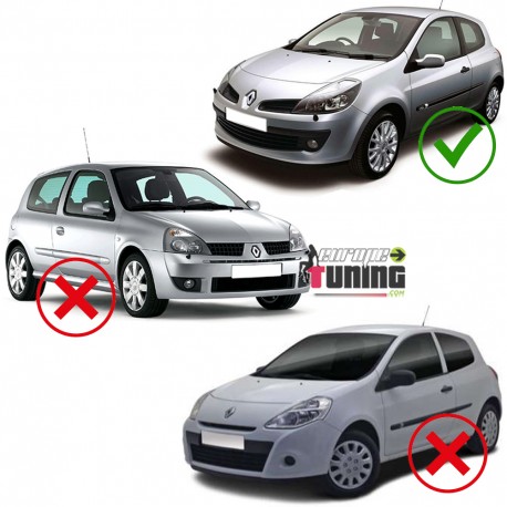 PHARES ANGEL EYES NOIRS RENAULT CLIO 3 05-09 (x13798)