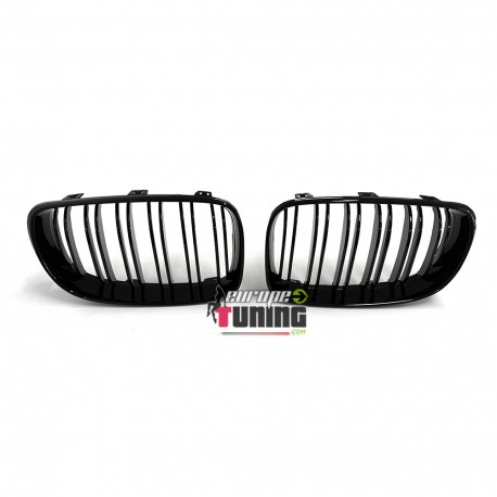 CALANDRES SPORT NOIRES BRILLANTES DOUBLES LAMES PACK M BMW SERIE 1 E81 E82 E87 E88 2007-2012 (05033)