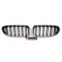 CALANDRES DOUBLES LAMES NOIR ET CHROME LOOK PACK M BMW SERIE 6 F12 F13 F06 (05043)