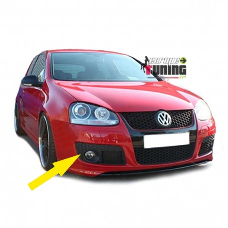 GRILLES DE FEUX DE BROUILLARD CACHES PACK GTI POUR VOLKSWAGEN VW GOLF 5 SPORT (05054)