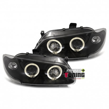 PHARES ANGEL EYES NOIRS TUNING RENAULT MEGANE (11409)