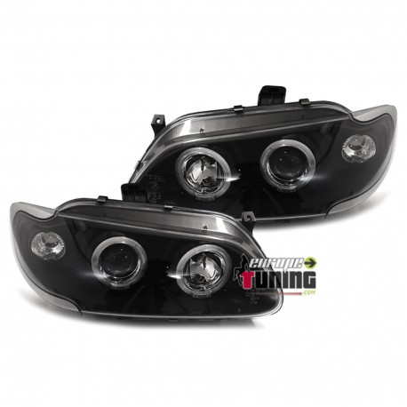PHARES ANGEL EYES NOIRS TUNING RENAULT MEGANE (11409)