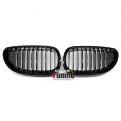 CALANDRES SPORT NOIR BRILLANT LOOK M PERFORMANCE BMW SERIE 5 E60 BERLINE & E61 TOURING (05081)