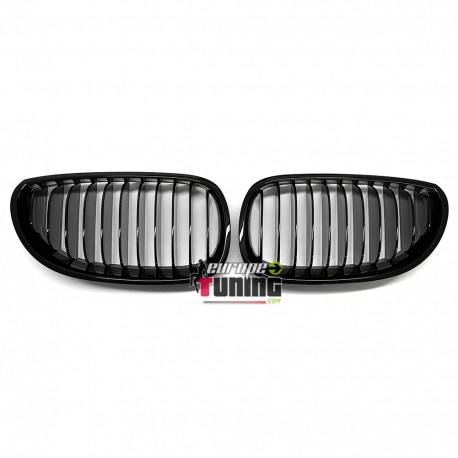 CALANDRES SPORT NOIR BRILLANT LOOK M PERFORMANCE BMW SERIE 5 E60 BERLINE & E61 TOURING (05081)