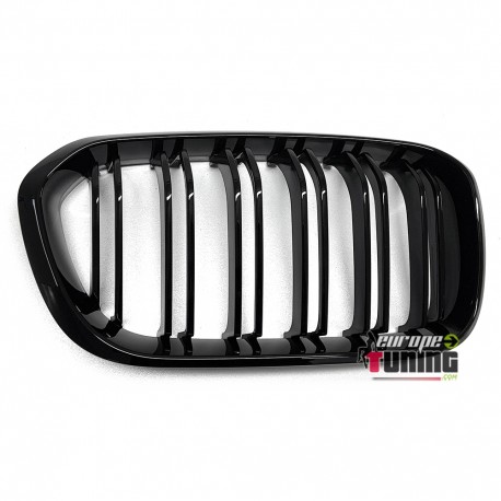 GRILLES CALANDRES NOIRES SPORT DOUBLE AILETTES BMW SERIE 1 F20 F21 FACELIFT (04707)