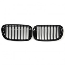 GRILLES CALANDRES SPORT NOIR BRILLANT PACK M-PFM BMW SERIE 7 BERLINE G11 G12 2015-2019 (05095)