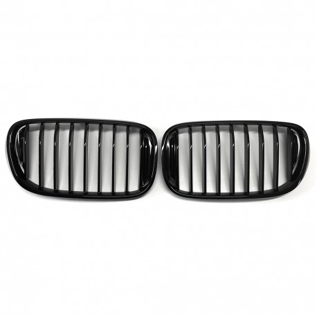GRILLES CALANDRES SPORT NOIR BRILLANT PACK M-PFM BMW SERIE 7 BERLINE G11 G12 2015-2019 (05095)
