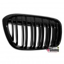 GRILLES CALANDRES SPORT NOIRES BRILLANTES DOUBLE AILETTES BMW X1 F48 APRES 2014 (04787)
