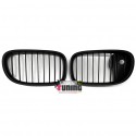 GRILLES CALANDRES NOIRES MATES SPORT BMW SERIE 7 F01 F02 LCI AVEC CAMERA 2012-2016 (05015)