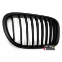 GRILLES CALANDRES NOIRES MATES SPORT BMW SERIE 7 F01 F02 LCI AVEC CAMERA 2012-2016 (05015)
