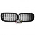 CALANDRES SPORT NOIRES DOUBLE AILETTES BMW X5 E70 & X6 E71 (04788)