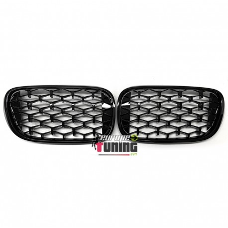 CALANDRES SPORT LUXE STYLE DIAMANT NOIR BMW SERIE 7 BERLINE G11 ET G12 (05133)