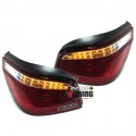 FEUX ROUGES CLAIRS CELIS A LED BMW SERIE 5 E60 BERLINE LCI PH2 2007-2010 (05151)