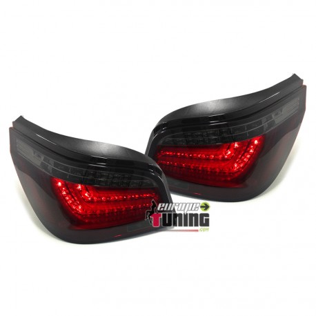 FEUX ROUGES NOIRS CELIS A LED BMW SERIE 5 E60 BERLINE LCI PH2 2007-2010 (05152)