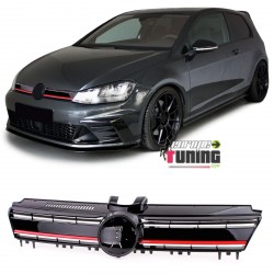 CALANDRE LOOK PACK SPORT AVEC BANDE ROUGE VOLKSWAGEN GOLF VII VW GOLF 7 (05157)