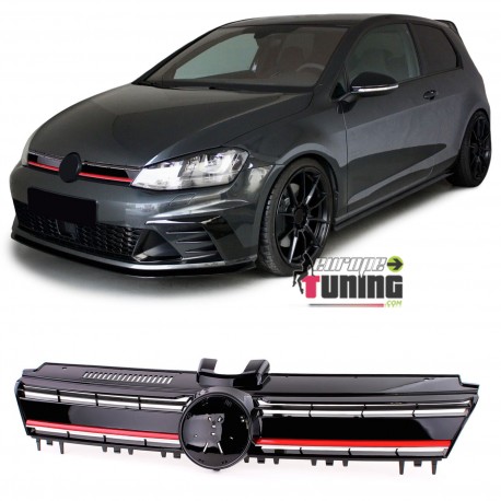 CALANDRE LOOK PACK SPORT AVEC BANDE ROUGE VOLKSWAGEN GOLF VII VW GOLF 7 (05157)