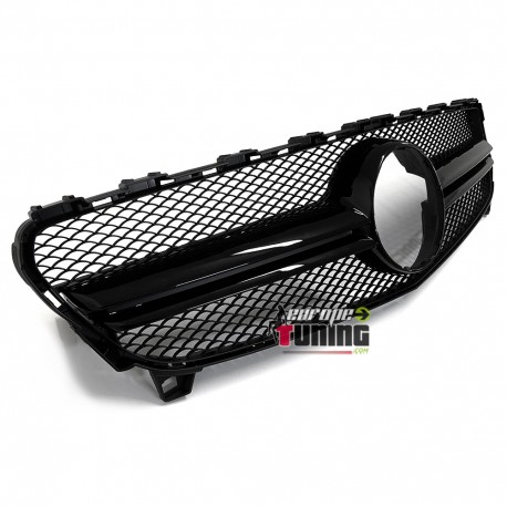 CALANDRE LIGNE A45 AMG NOIRE POUR MERCEDES CLASSE A W176 2015-2018 PH2 (05179)