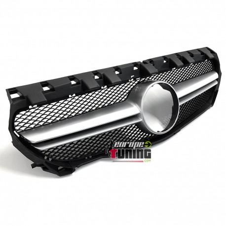 CALANDRE LIGNE A45 AMG SILVER POUR MERCEDES CLASSE CLA 117 2013-2016 PH1 (05189)
