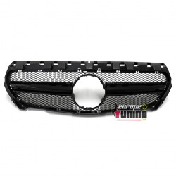 CALANDRE LIGNE A45 AMG FULL BLACK POUR MERCEDES CLASSE CLA 117 2013-2016 PH1 (05190)