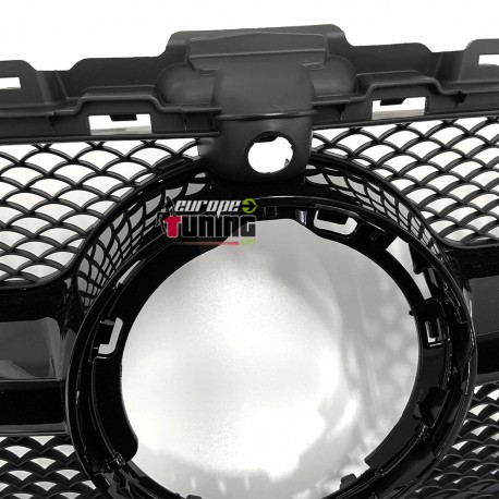 CALANDRE LIGNE AMG C63 S V8 FULL BLACK MERCEDES CLASSE C 205 2018- PH2 AVEC CAMERA (05205)