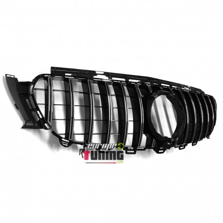 GRILLE CALANDRE SPORT NOIRE ET CHROME PACK GTR POUR MERCEDES CLASSE E W213 (04966)