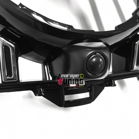 GRILLE CALANDRE SPORT NOIRE ET CHROME PACK GTR POUR MERCEDES CLASSE E W213 (04966)