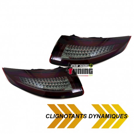 FEUX ROUGES NOIRS LED CLIGNOTANTS DYNAMIQUES PORSCHE 911 997 PH1 LOOK 991 (05265)