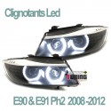 ANGEL EYES NOIRS BMW E90 & E91 2008-2012  (03943)