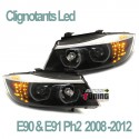 ANGEL EYES NOIRS BMW E90 & E91 2008-2012  (03943)
