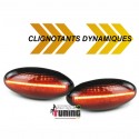 REPETITEURS NOIRS CLIGNOTANTS LEDS DYNAMIQUES PEUGEOT 206 307 ...CITROEN C2 C3 ...(05276)