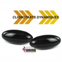 REPETITEURS NOIRS CLIGNOTANTS LEDS DYNAMIQUES PEUGEOT 206 307 ...CITROEN C2 C3 ...(05276)