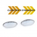 REPETITEURS CLIGNOTANTS LEDS DYNAMIQUES PEUGEOT 206 307 ...CITROEN C2 C3 ...(05277)