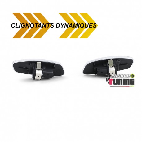 REPETITEURS CLIGNOTANTS LEDS DYNAMIQUES PEUGEOT 207 308 ...CITROEN C3 DS3 ...(05278)