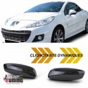 REPETITEURS NOIRS CLIGNOTANTS LEDS DYNAMIQUES PEUGEOT 207 308 ...CITROEN C3 DS3 ...(05279)