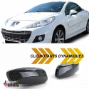 REPETITEURS NOIRS CLIGNOTANTS LEDS DYNAMIQUES PEUGEOT 207 308 ...CITROEN C3 DS3 ...(05279)