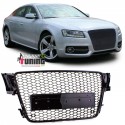 CALANDRE SPORT LIGNE RS5 FULL BLACK POUR AUDI A5 8T 2007-2011 PH1 (05281)